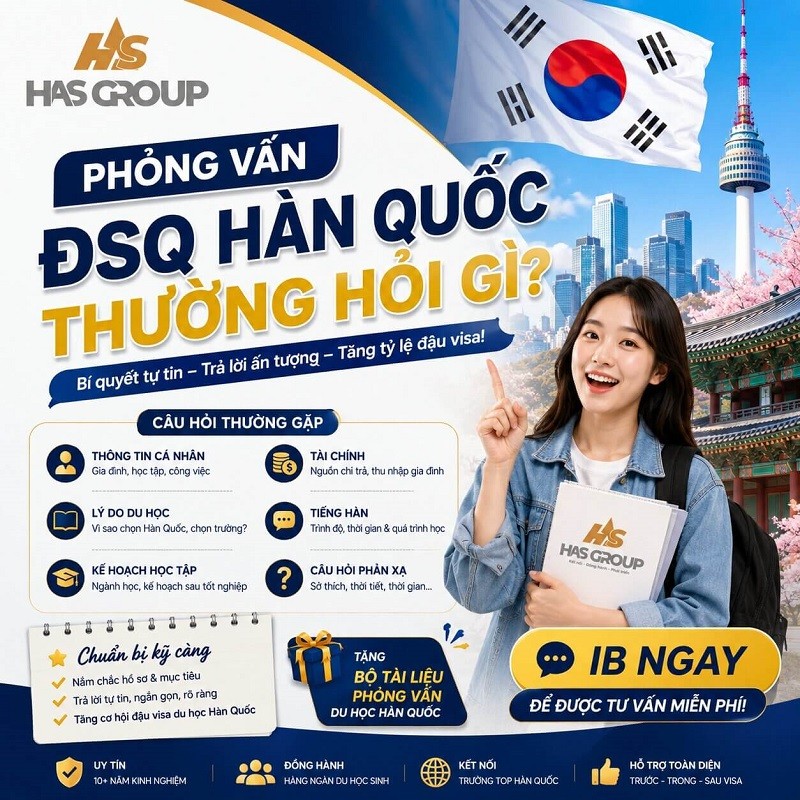 Phỏng vấn Đại sứ quán Hàn Quốc thường hỏi gì?
